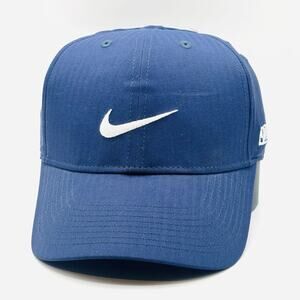 Nike Legacy91 Dri-Fit Strapback Baseball Cap Blue One Size Adjustable 6 Panel